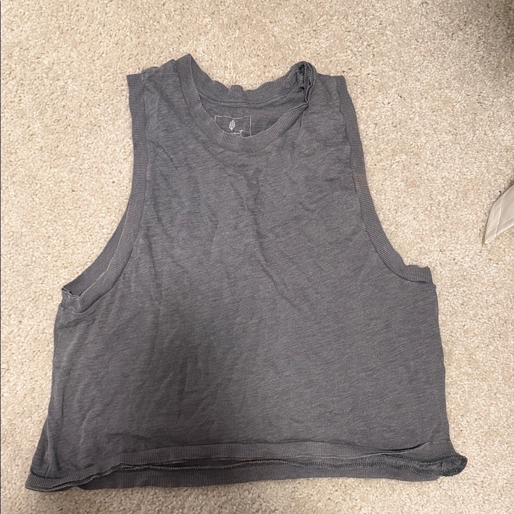 FP Movement by Free People Gray Muscle Tee